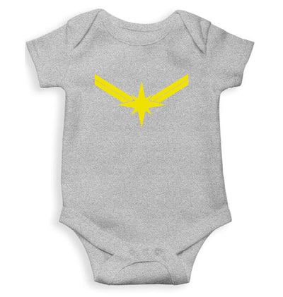 Captain Marvel Logo Rompers for Baby Girl- FunkyTeesClub