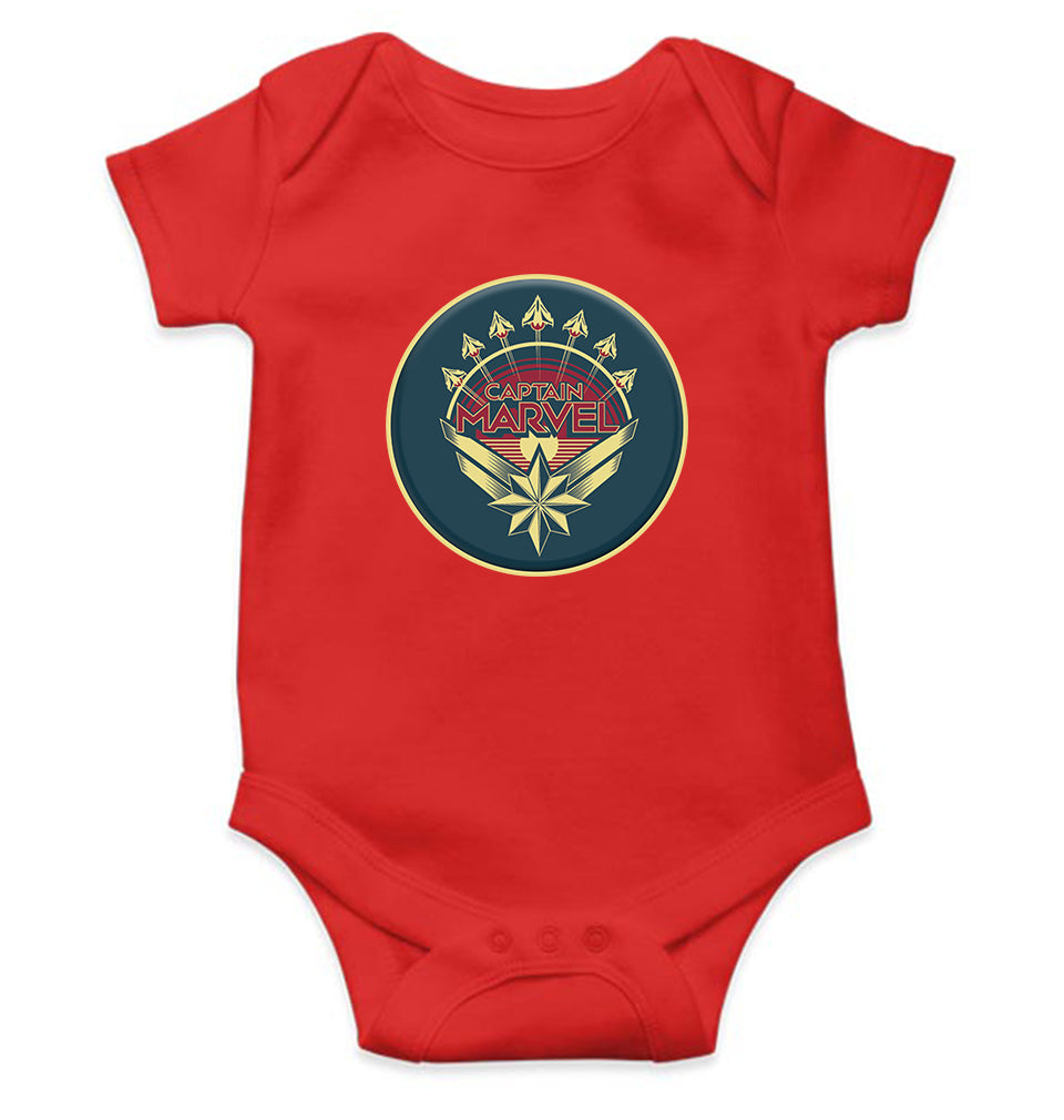 Captain Marvel Superhero Rompers for Baby Girl- FunkyTeesClub