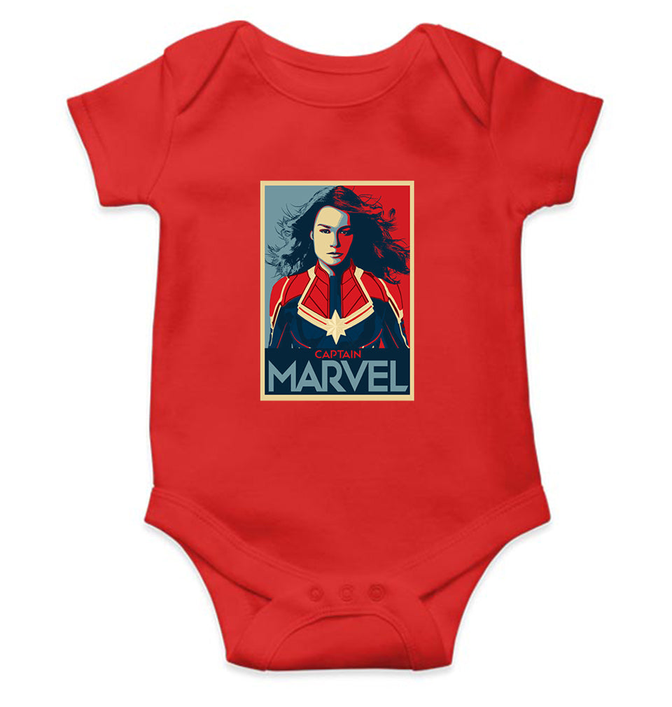 Captain Marvel Superhero Rompers for Baby Girl- FunkyTeesClub