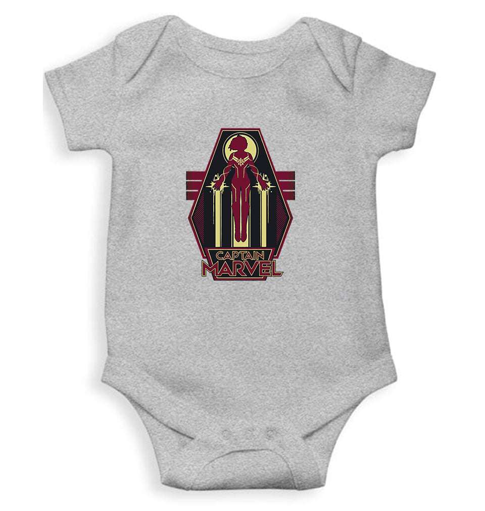 Captain Marvel Superhero Rompers for Baby Girl- FunkyTeesClub