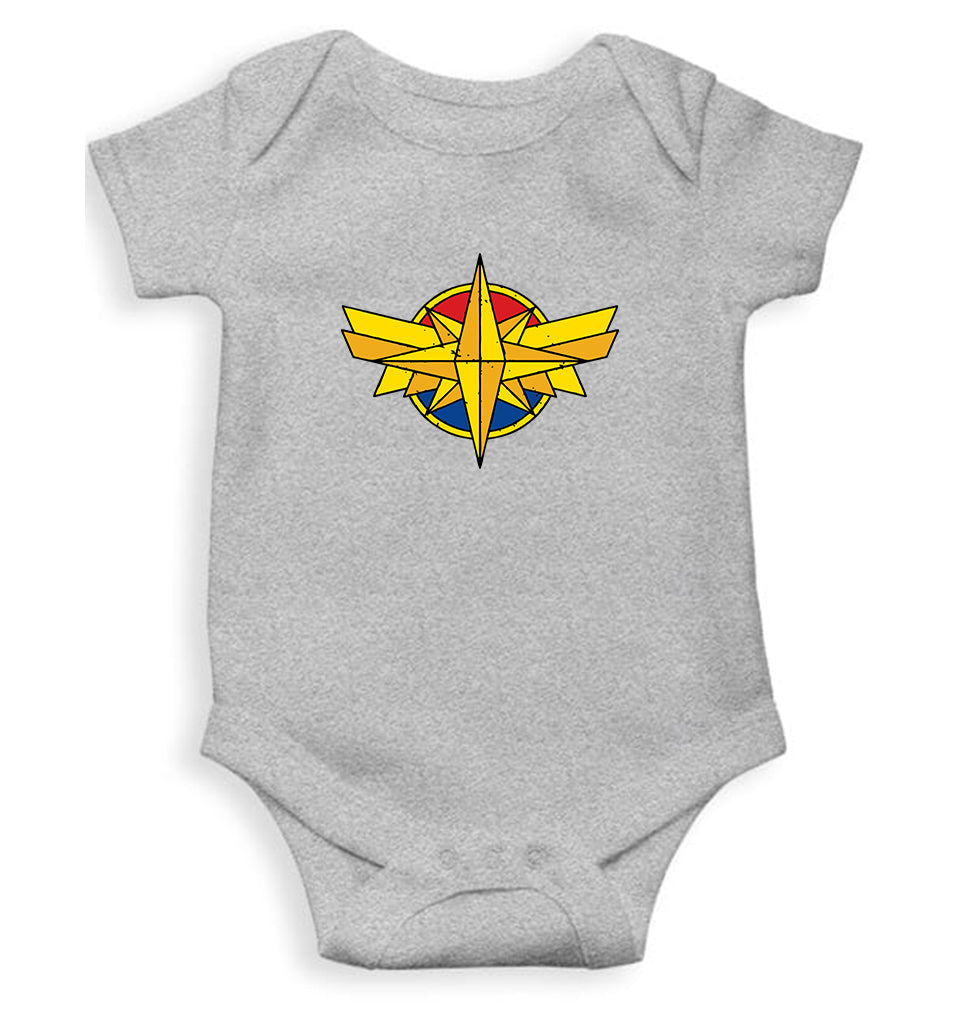 Captain Marvel Logo Rompers for Baby Girl- FunkyTeesClub