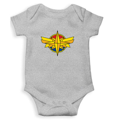 Captain Marvel Logo Rompers for Baby Girl- FunkyTeesClub