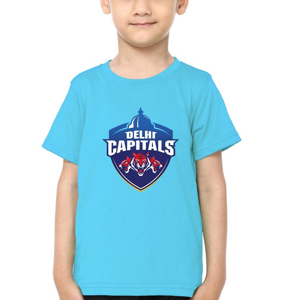 IPL DC Delhi Capitals Half Sleeves T-Shirt for Boys and Kids-FunkyTeesClub