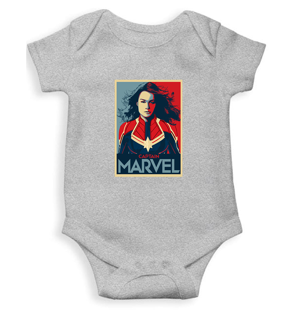 Captain Marvel Superhero Rompers for Baby Girl- FunkyTeesClub
