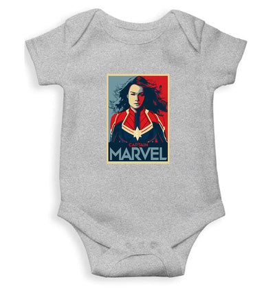 Captain Marvel Superhero Rompers for Baby Girl- FunkyTeesClub