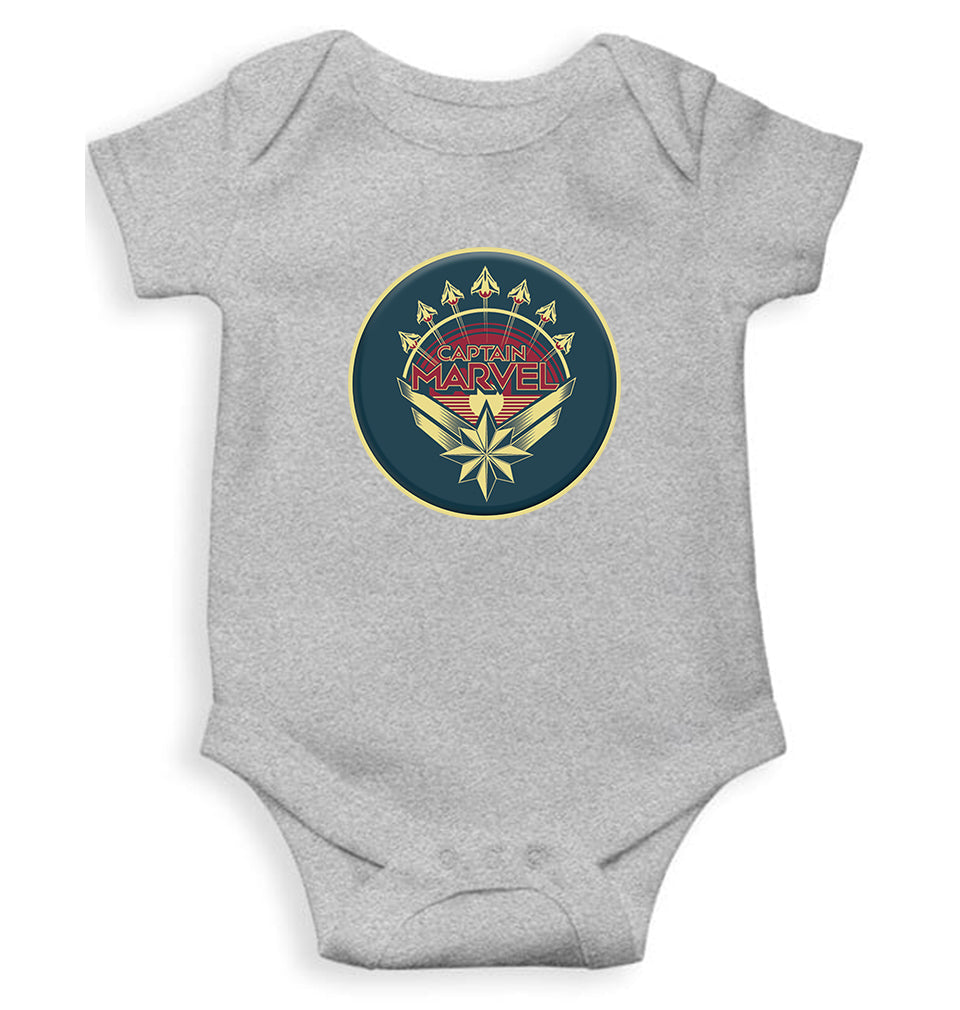 Captain Marvel Superhero Rompers for Baby Girl- FunkyTeesClub