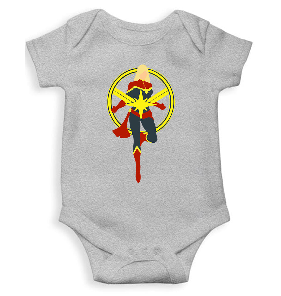 Captain Marvel Rompers for Baby Girl- FunkyTeesClub