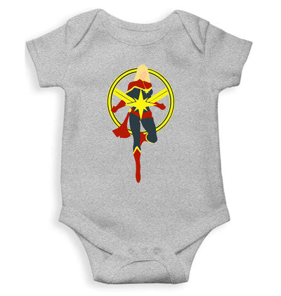 Captain Marvel Rompers for Baby Girl- FunkyTeesClub