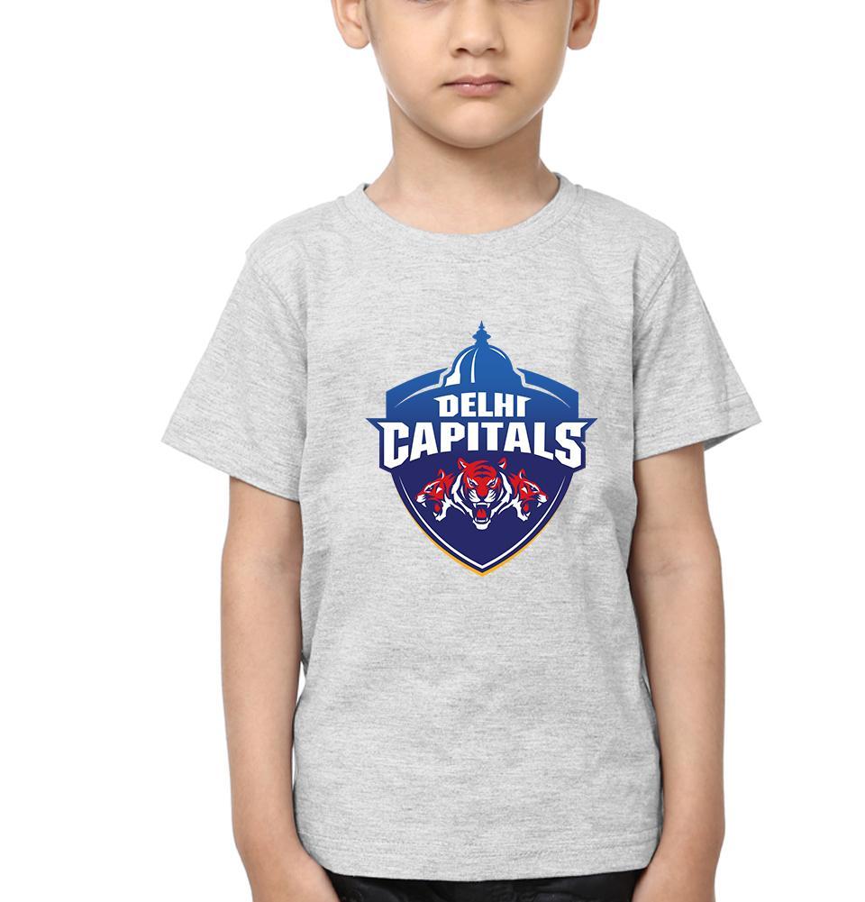 IPL DC Delhi Capitals Half Sleeves T-Shirt for Boys and Kids-FunkyTeesClub