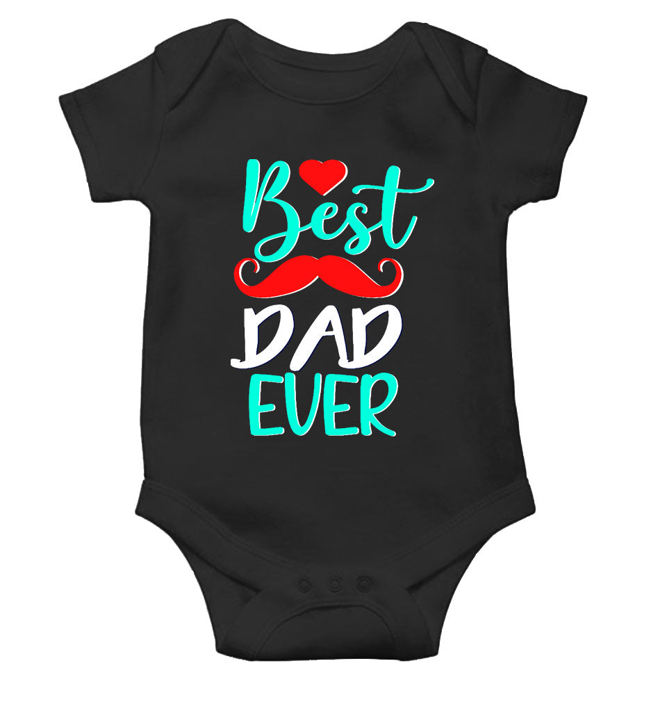 Best Dad Ever Fathers Day Rompers for Baby Boy- FunkyTeesClub