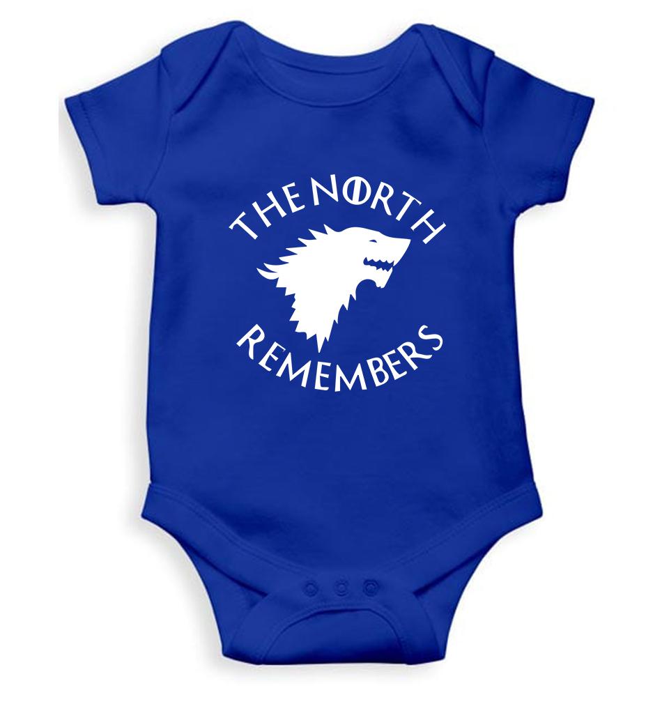 GOT Game Of Thrones North Remembers Rompers for Baby Girl- FunkyTeesClub