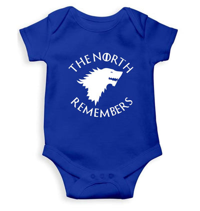 GOT Game Of Thrones North Remembers Rompers for Baby Girl- FunkyTeesClub