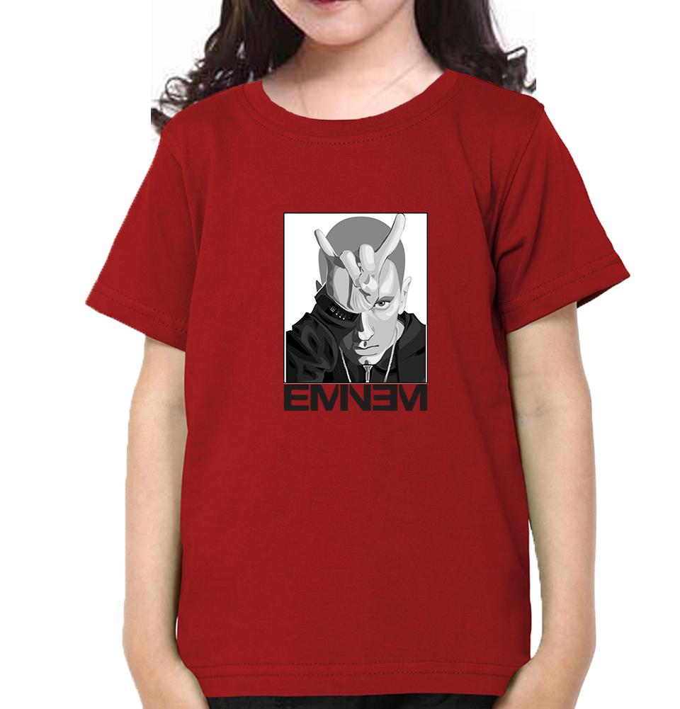 Eminem Half Sleeves T-Shirt For Girls -FunkyTeesClub