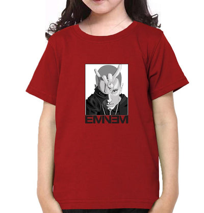 Eminem Half Sleeves T-Shirt For Girls -FunkyTeesClub