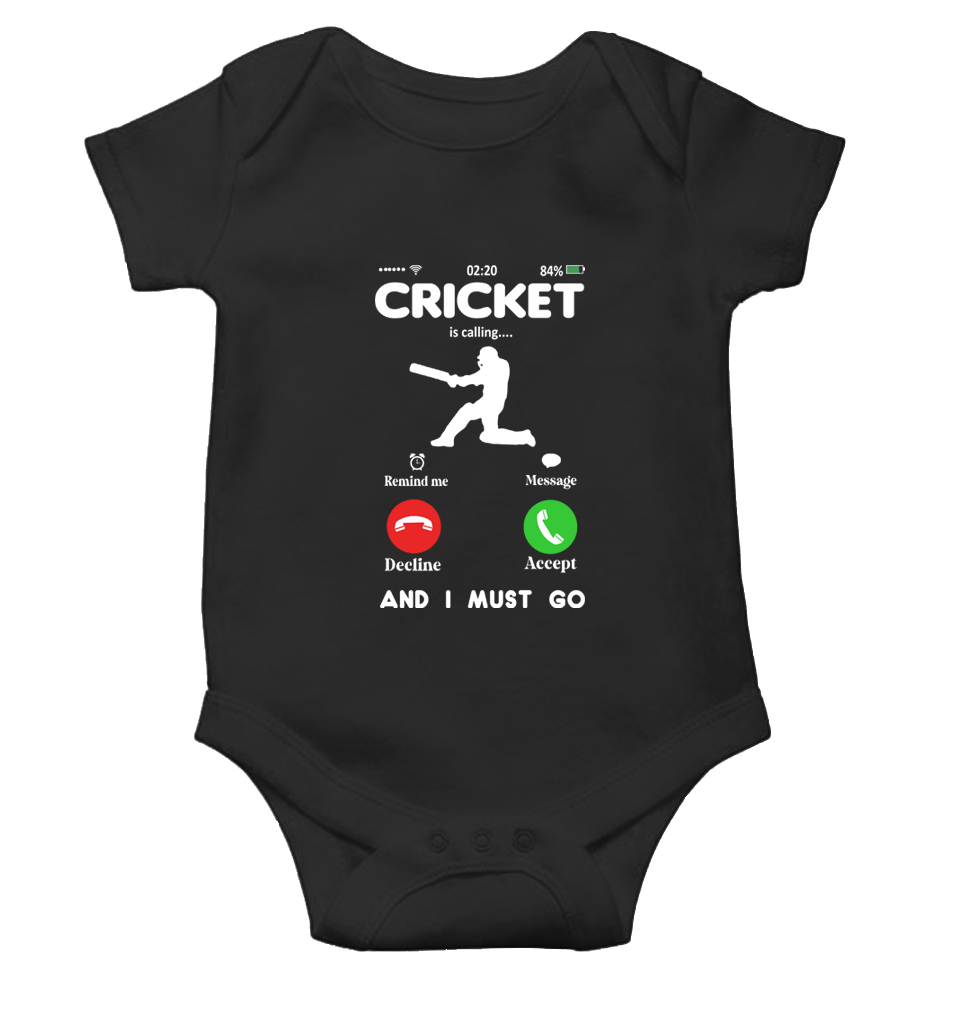 Cricket is Calling World Cup Cricket Rompers for Baby Boy- FunkyTeesClub