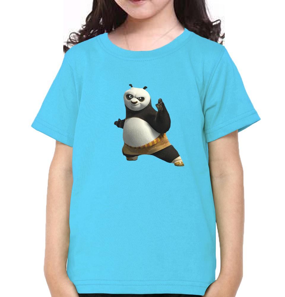 Kung Fu Panda Half Sleeves T-Shirt For Girls -FunkyTeesClub