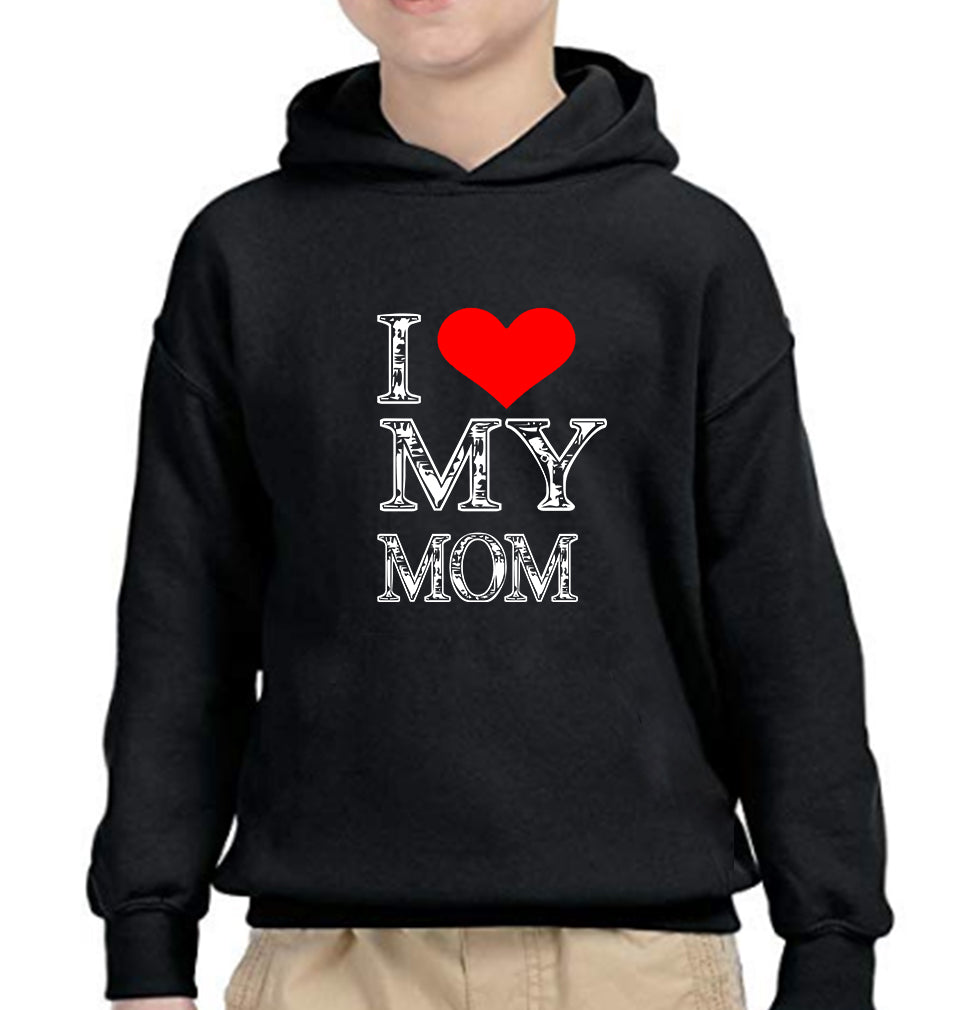 I Love My Mom Boy Hoodies-FunkyTeesClub