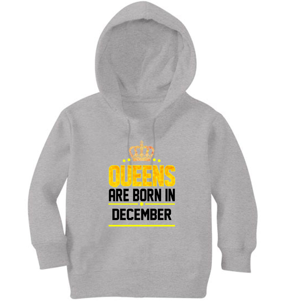 Queens Are Born In december Girl Hoodies-FunkyTeesClub