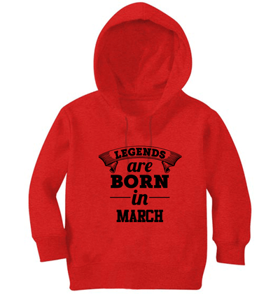 Legends are Born in March Boy Hoodies-FunkyTeesClub