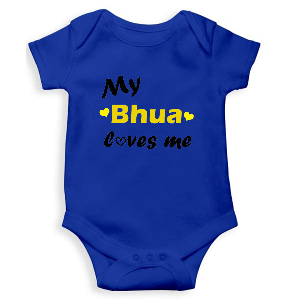 Bhua Loves Me Rompers for Baby Girl- FunkyTeesClub