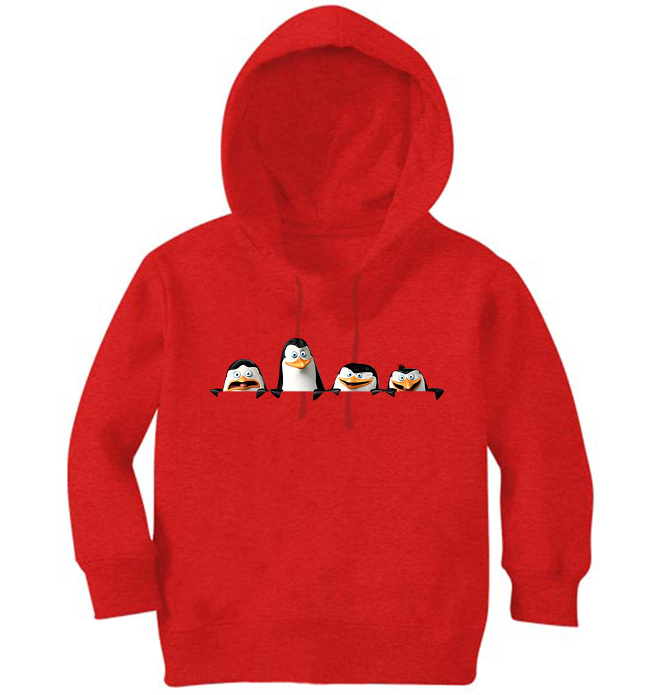 Penguins Looking Boy Hoodies-FunkyTeesClub