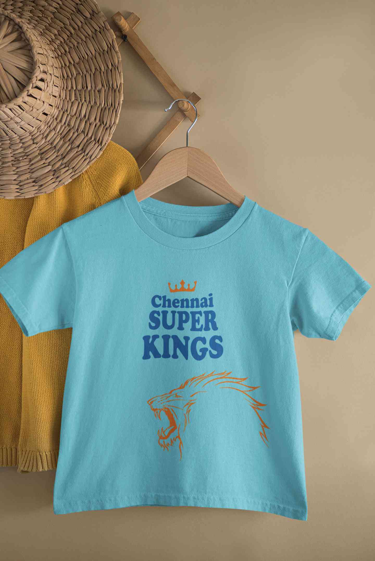 IPL CSK Chennai Super Kings Half Sleeves T-Shirt For Girls -FunkyTeesClub