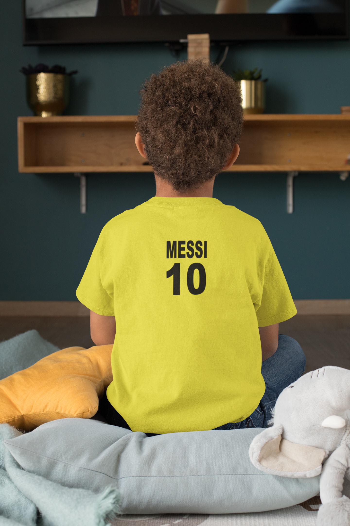 Messi 10 Half Sleeves T-Shirt for Boy-FunkyTeesClub