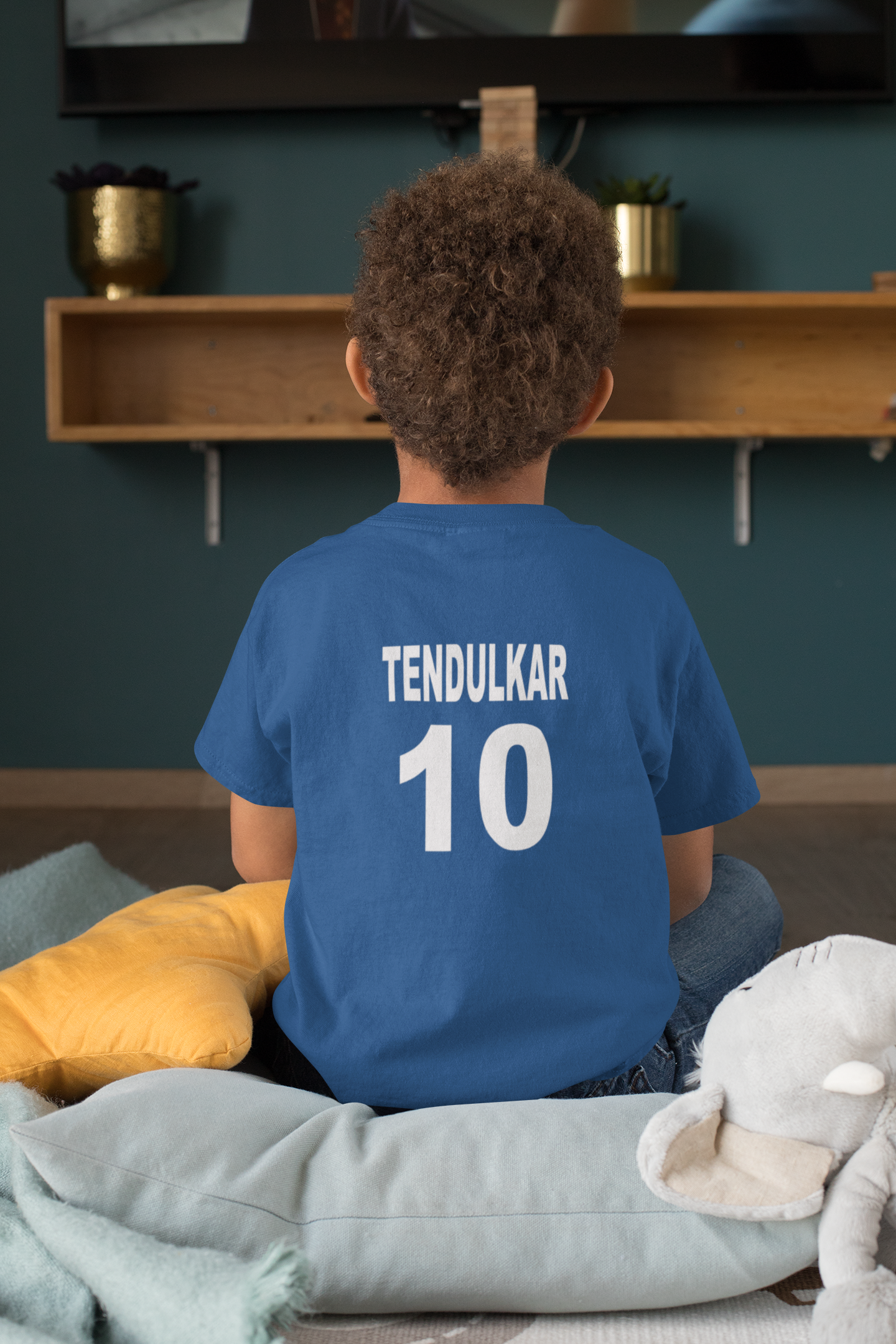 Tendulkar 10 Half Sleeves T-Shirt for Boy-FunkyTeesClub