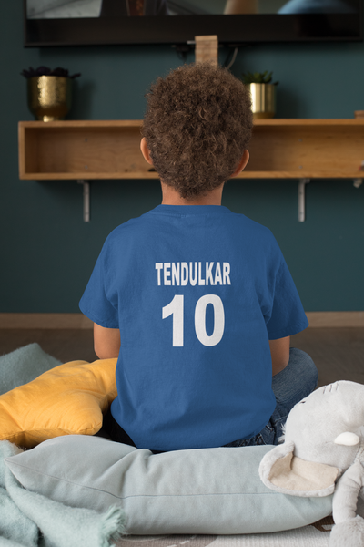 Tendulkar 10 Half Sleeves T-Shirt for Boy-FunkyTeesClub