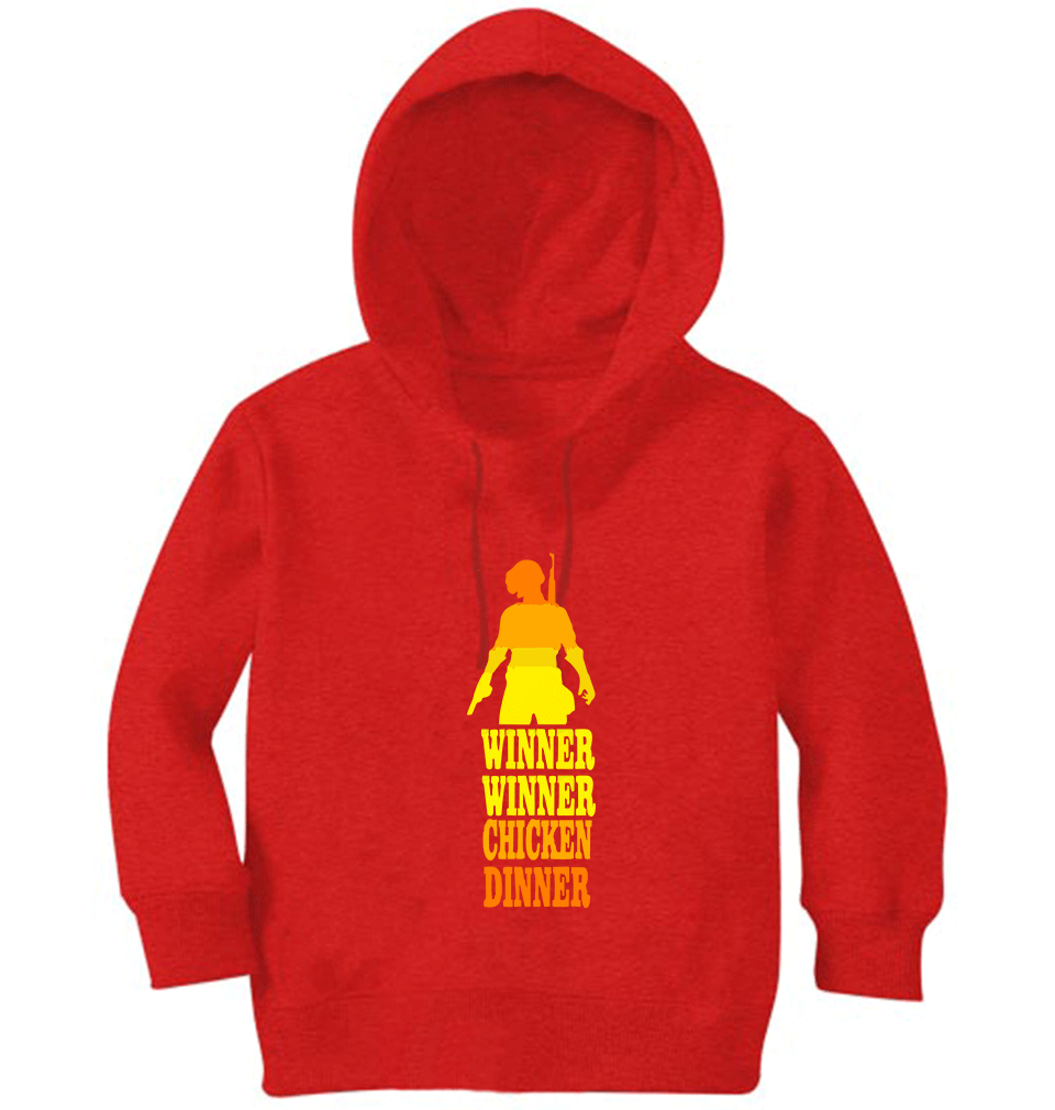 PUBG Winner Winner Chicken Dinner Boy Hoodies-FunkyTeesClub