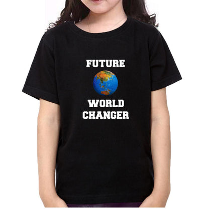 Future World Changer Half Sleeves T-Shirt For Girls -FunkyTeesClub