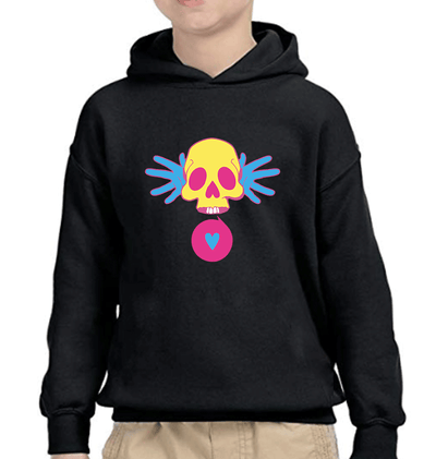 Cartoon Skull Boy Hoodies-FunkyTeesClub