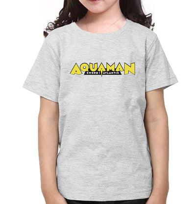 Aqua Man Half Sleeves T-Shirt For Girls -FunkyTeesClub