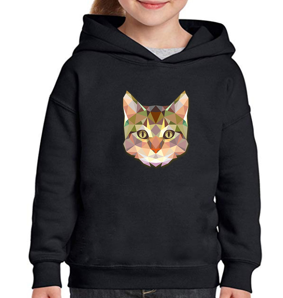 TRIANGLE CAT Girl Hoodies-FunkyTeesClub