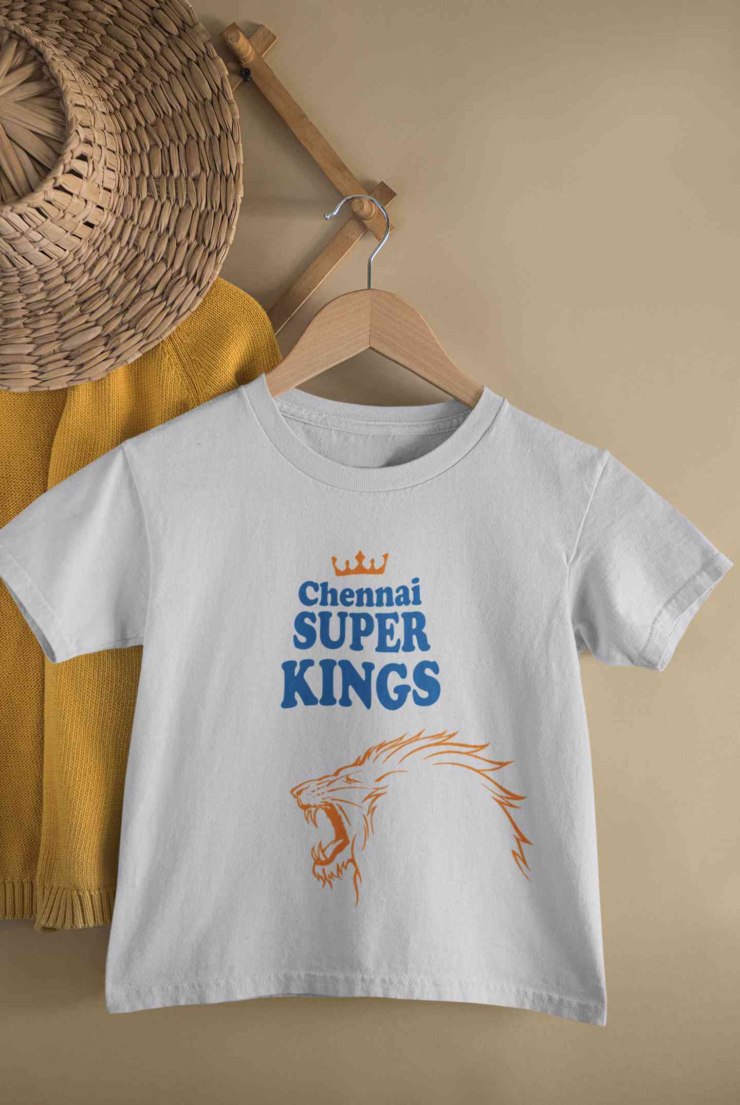 IPL CSK Chennai Super Kings Half Sleeves T-Shirt For Girls -FunkyTeesClub