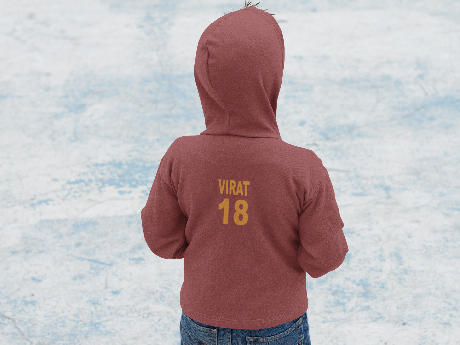Virat 18 Boy Hoodies-FunkyTeesClub