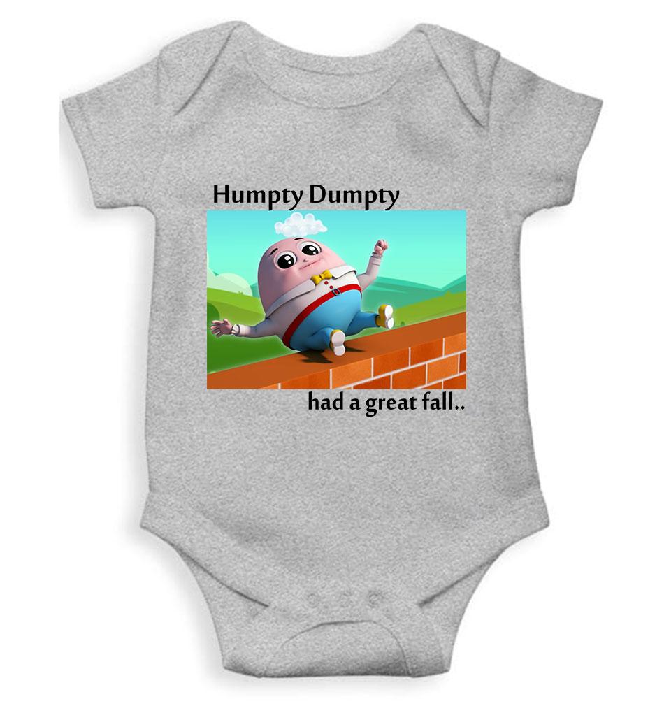 Humpty Dumpty Poem Rompers for Baby Boy- FunkyTeesClub
