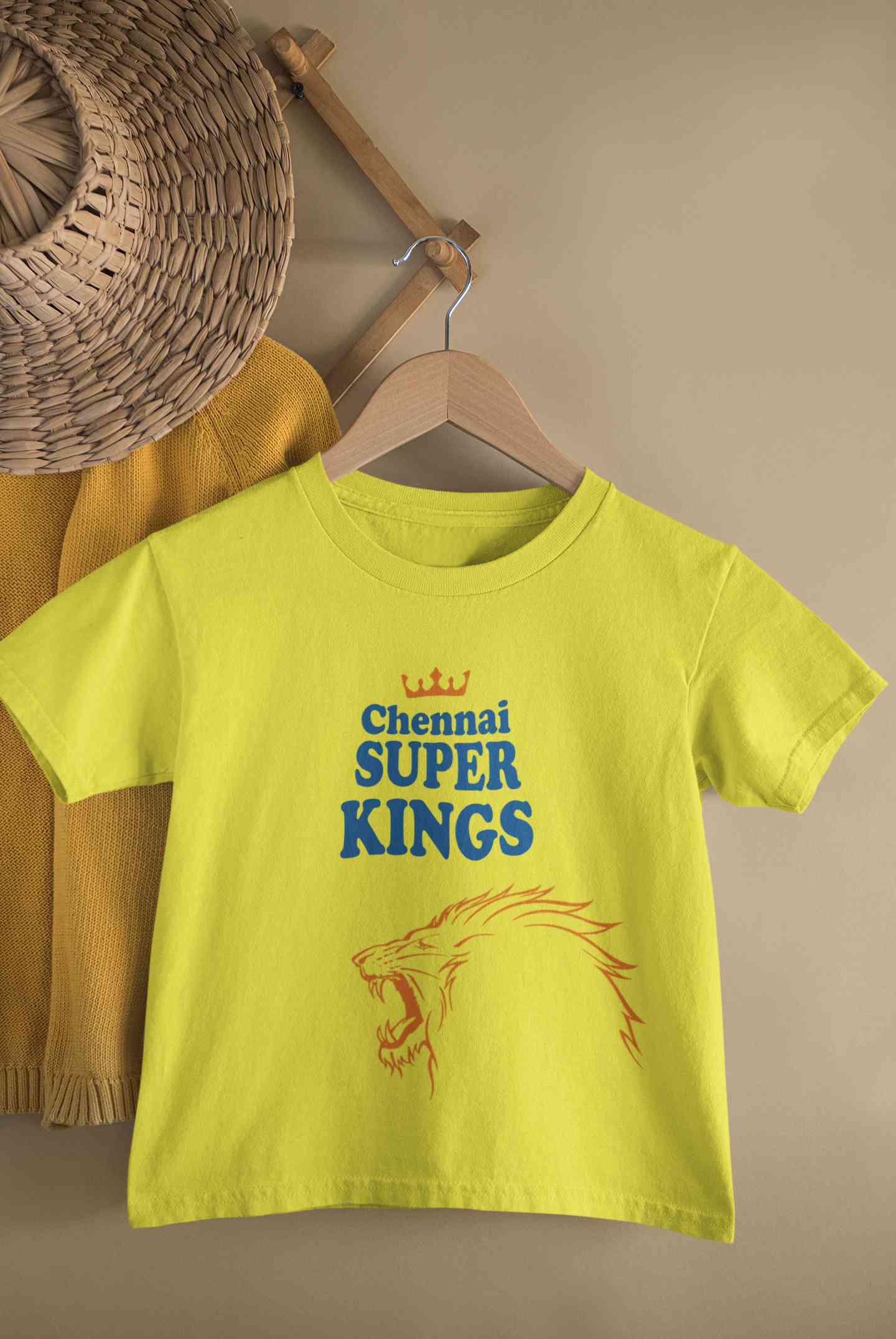 IPL CSK Chennai Super Kings Half Sleeves T-Shirt For Girls -FunkyTeesClub