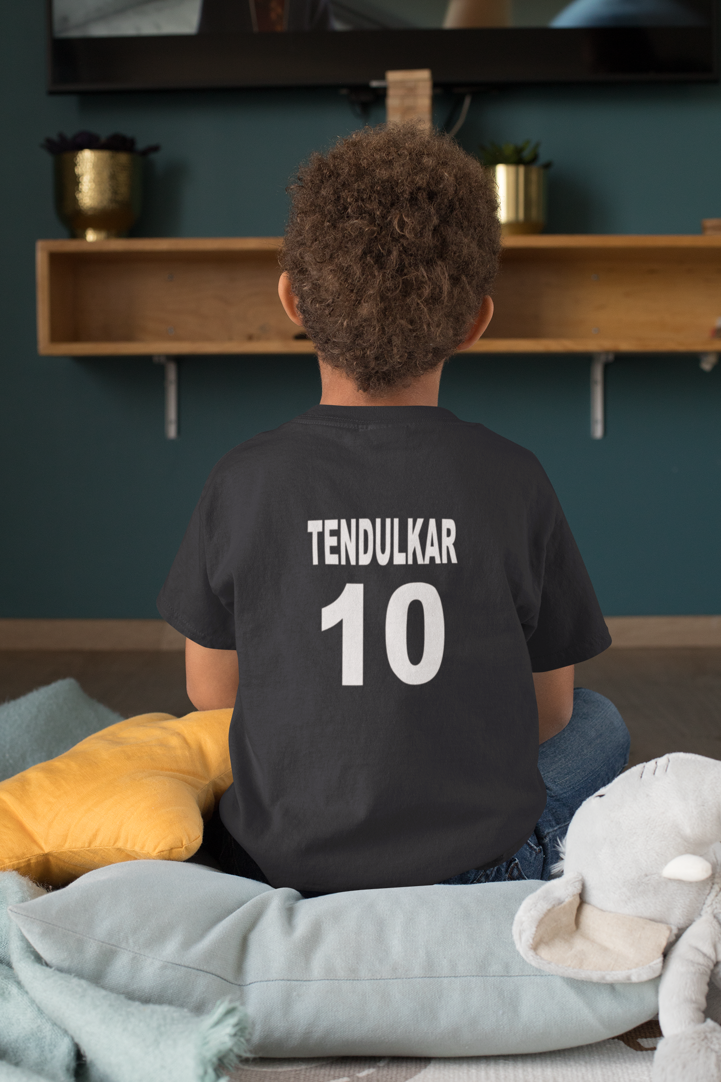 Tendulkar 10 Half Sleeves T-Shirt for Boy-FunkyTeesClub