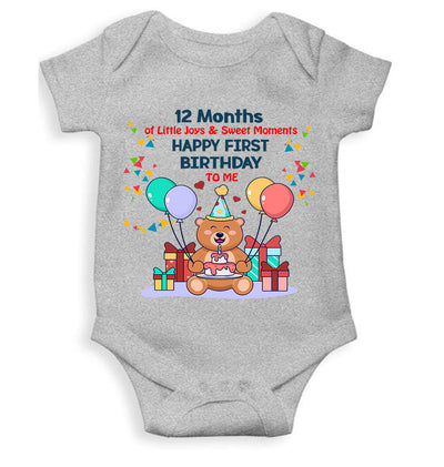 My First Birthday Rompers for Baby Boy- FunkyTeesClub