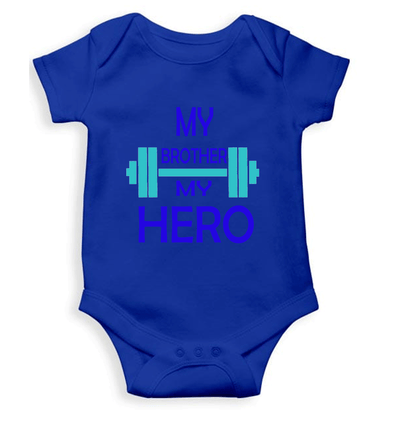 My Brother My Hero Rompers for Baby Boy- FunkyTeesClub