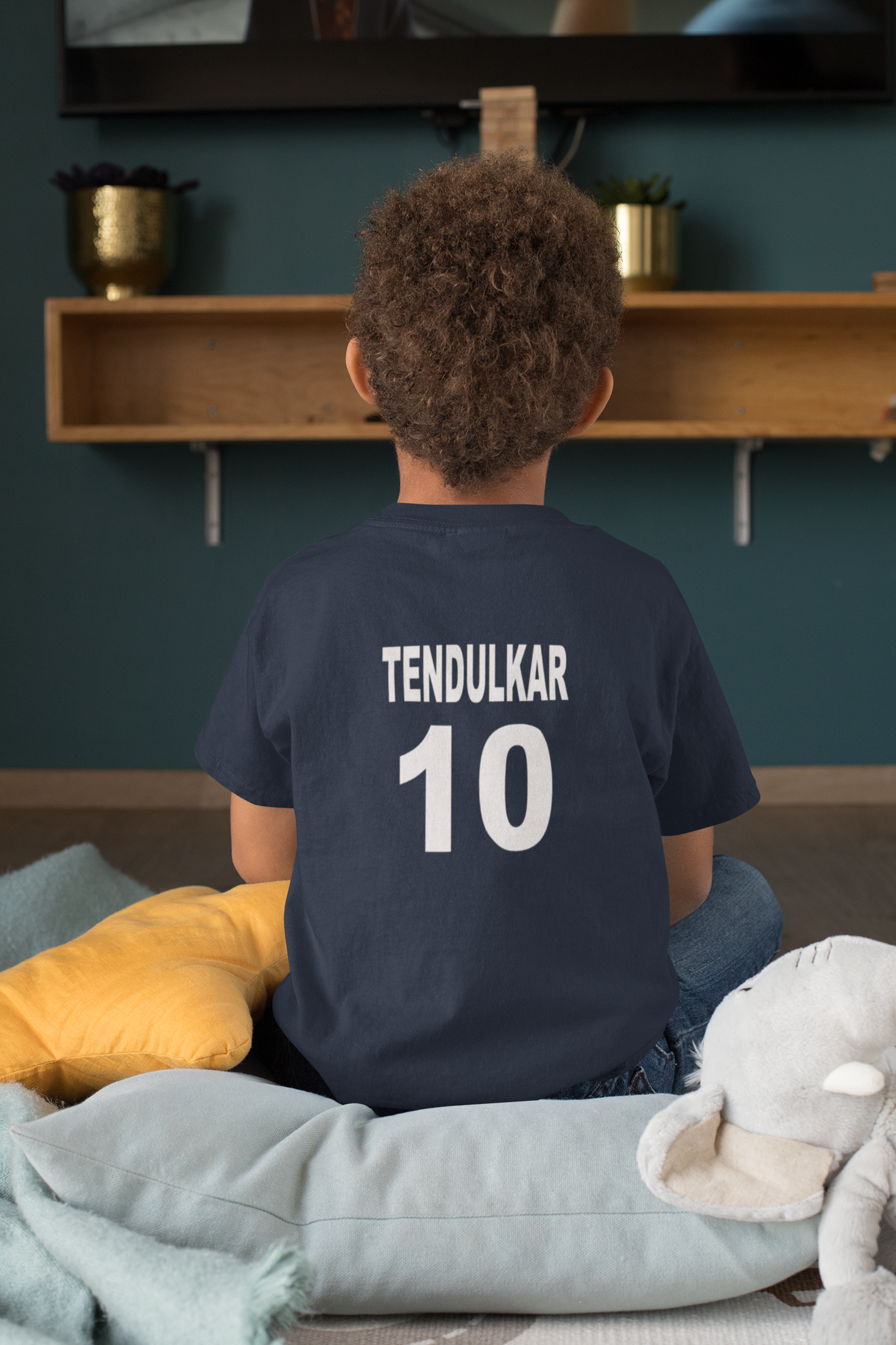 Tendulkar 10 Half Sleeves T-Shirt for Boy-FunkyTeesClub