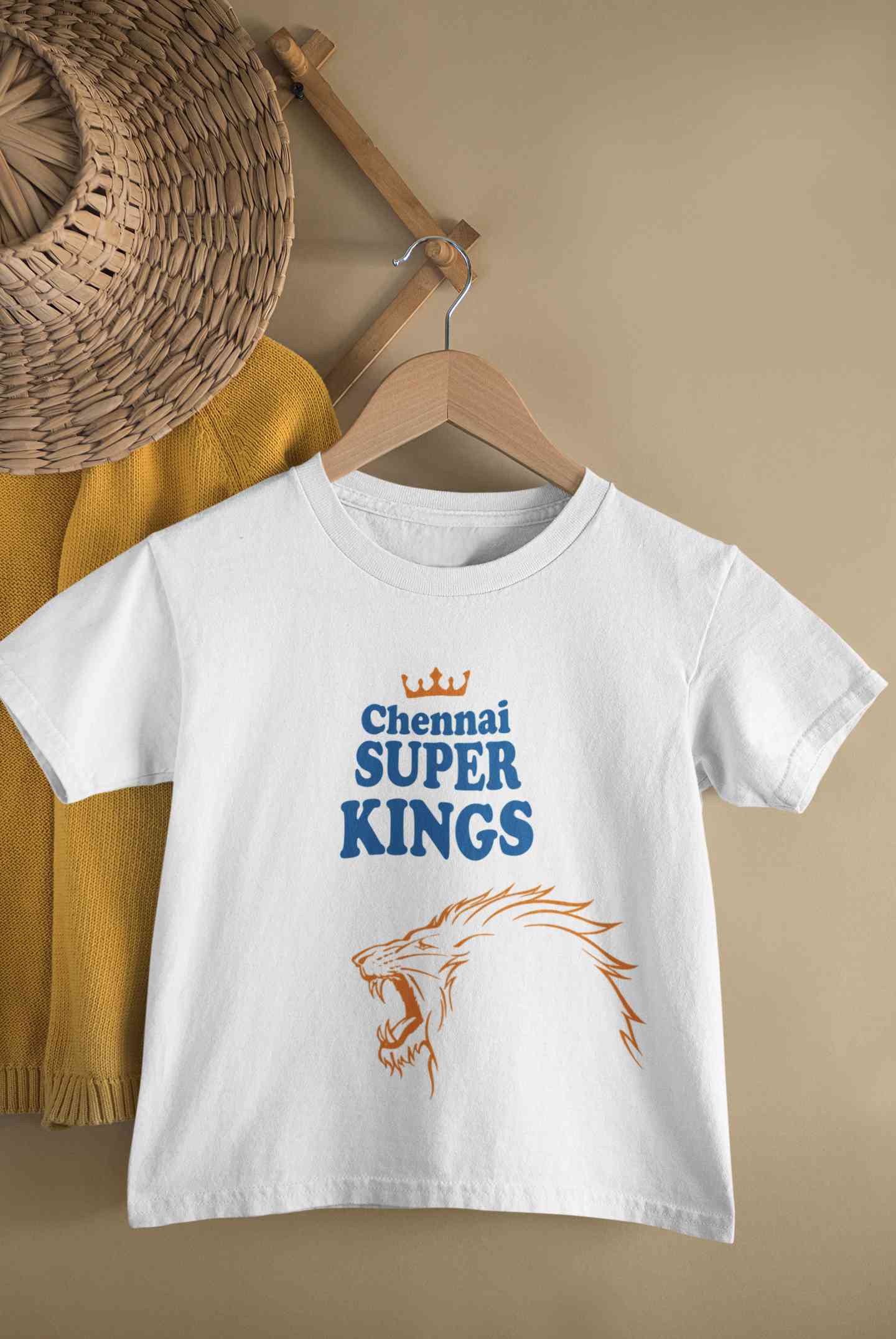 IPL CSK Chennai Super Kings Half Sleeves T-Shirt For Girls -FunkyTeesClub