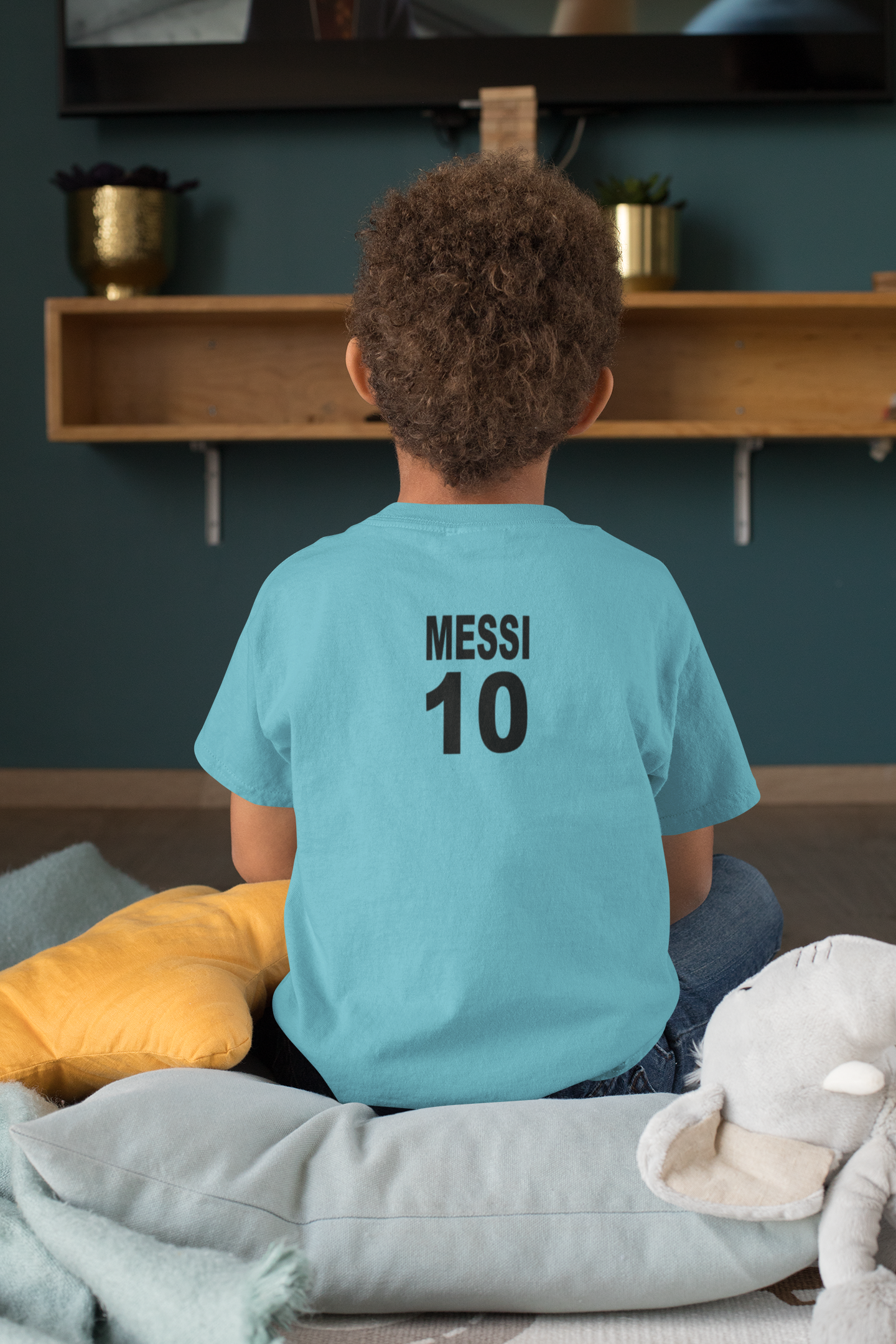 Messi 10 Half Sleeves T-Shirt for Boy-FunkyTeesClub