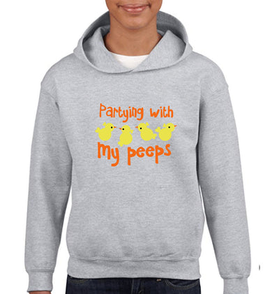 Partying With My Peeps Boy Hoodies-FunkyTeesClub
