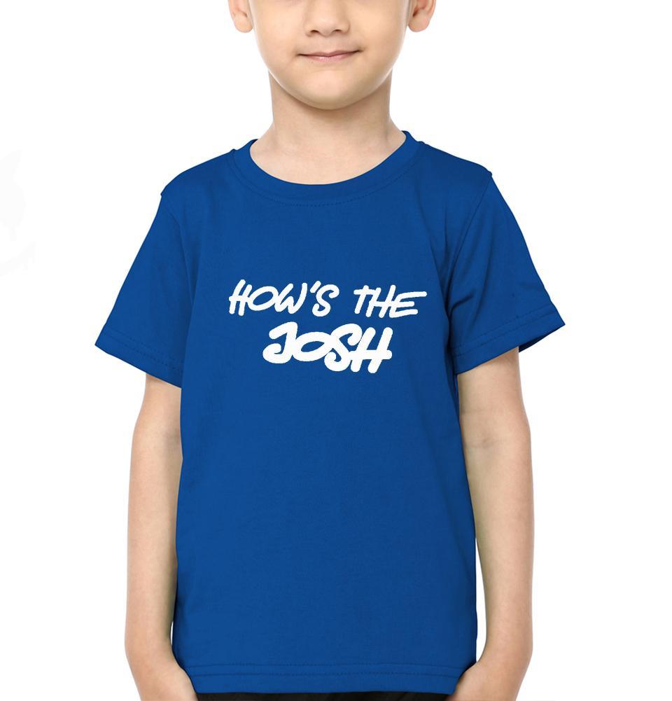 Hows The Josh Half Sleeves T-Shirt for Boy-FunkyTeesClub