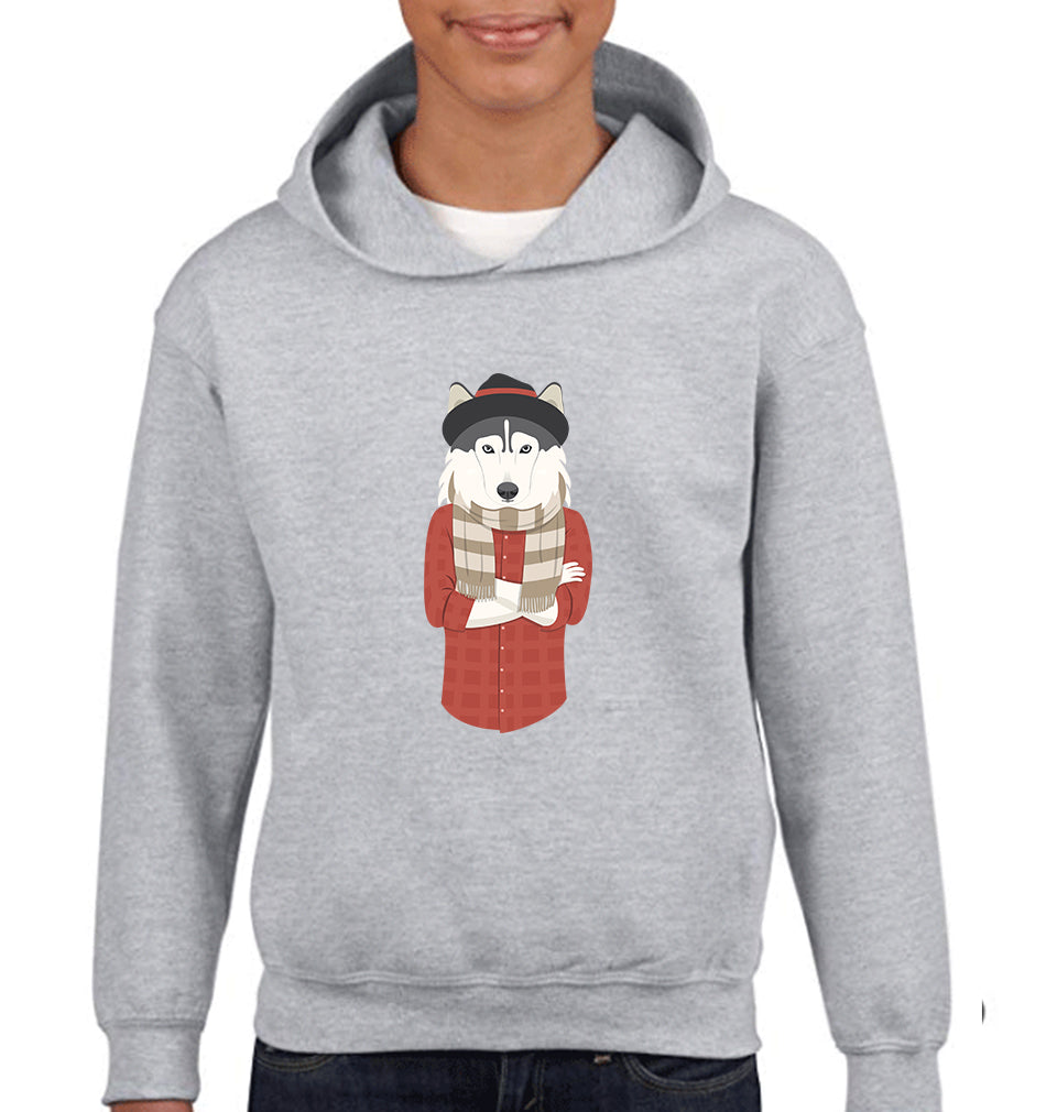 Hipster Wolf Boy Hoodies-FunkyTeesClub