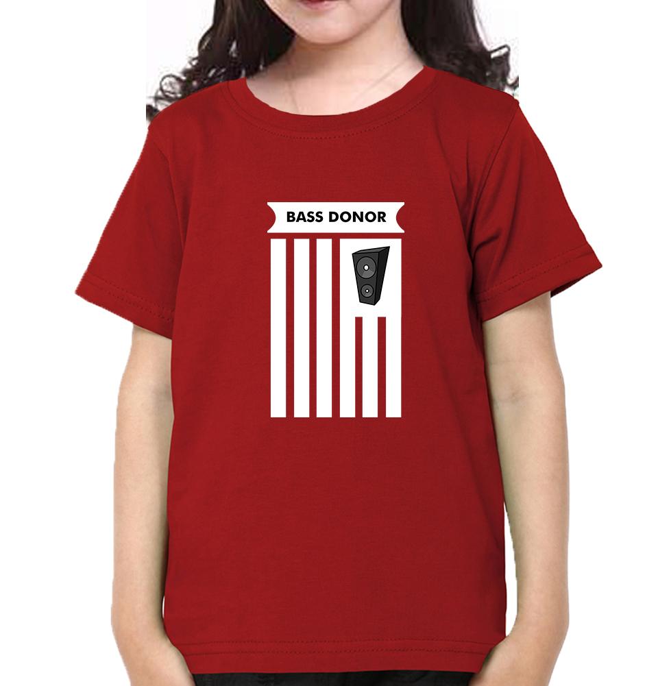 BASS DONOR Half Sleeves T-Shirt For Girls -FunkyTeesClub