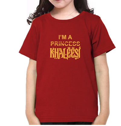GOT Game Of Thrones I'M Khaleesi Half Sleeves T-Shirt For Girls -FunkyTeesClub