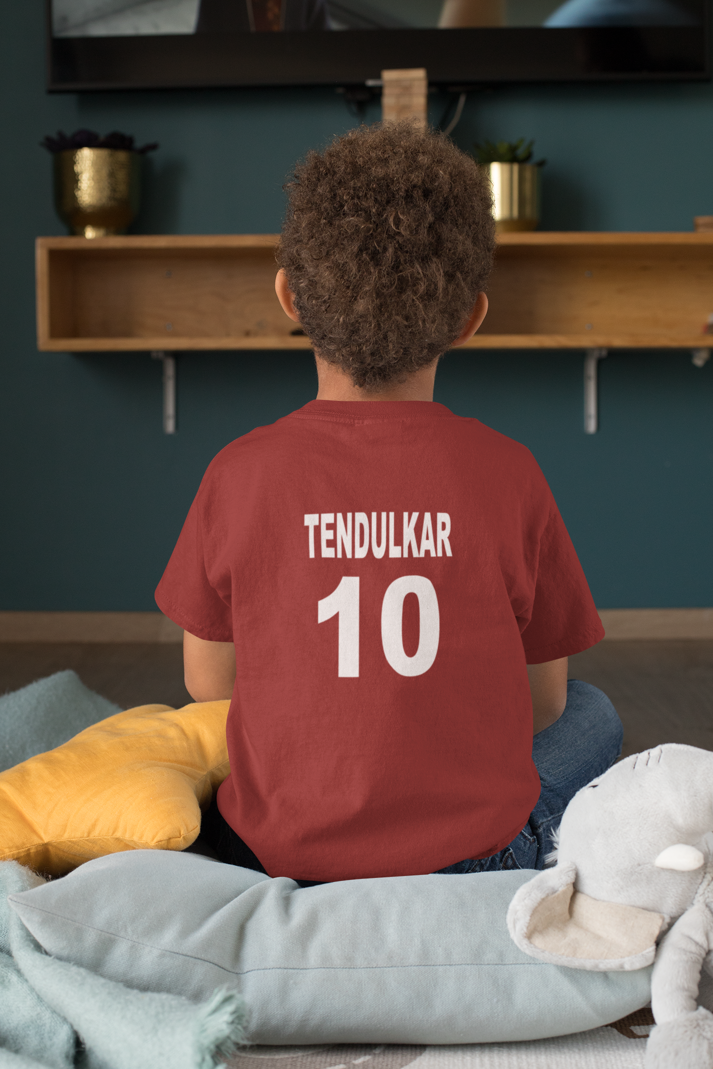 Tendulkar 10 Half Sleeves T-Shirt for Boy-FunkyTeesClub